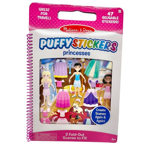 Melissa & Doug Princesses Puffy Stickers Book & Crayola Silly Scents Activity B - Picture 2 of 5